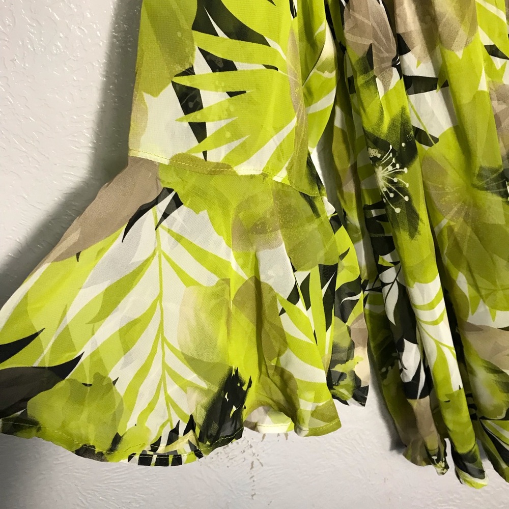 NWT Ashley Stewart Chiffon Sheer Floral Blouse 18/20 - Picture 3 of 4
